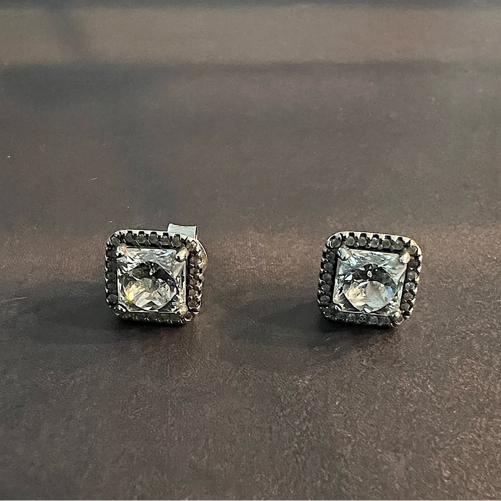 Vintage Pandora Earrings Studs Sterling Silver